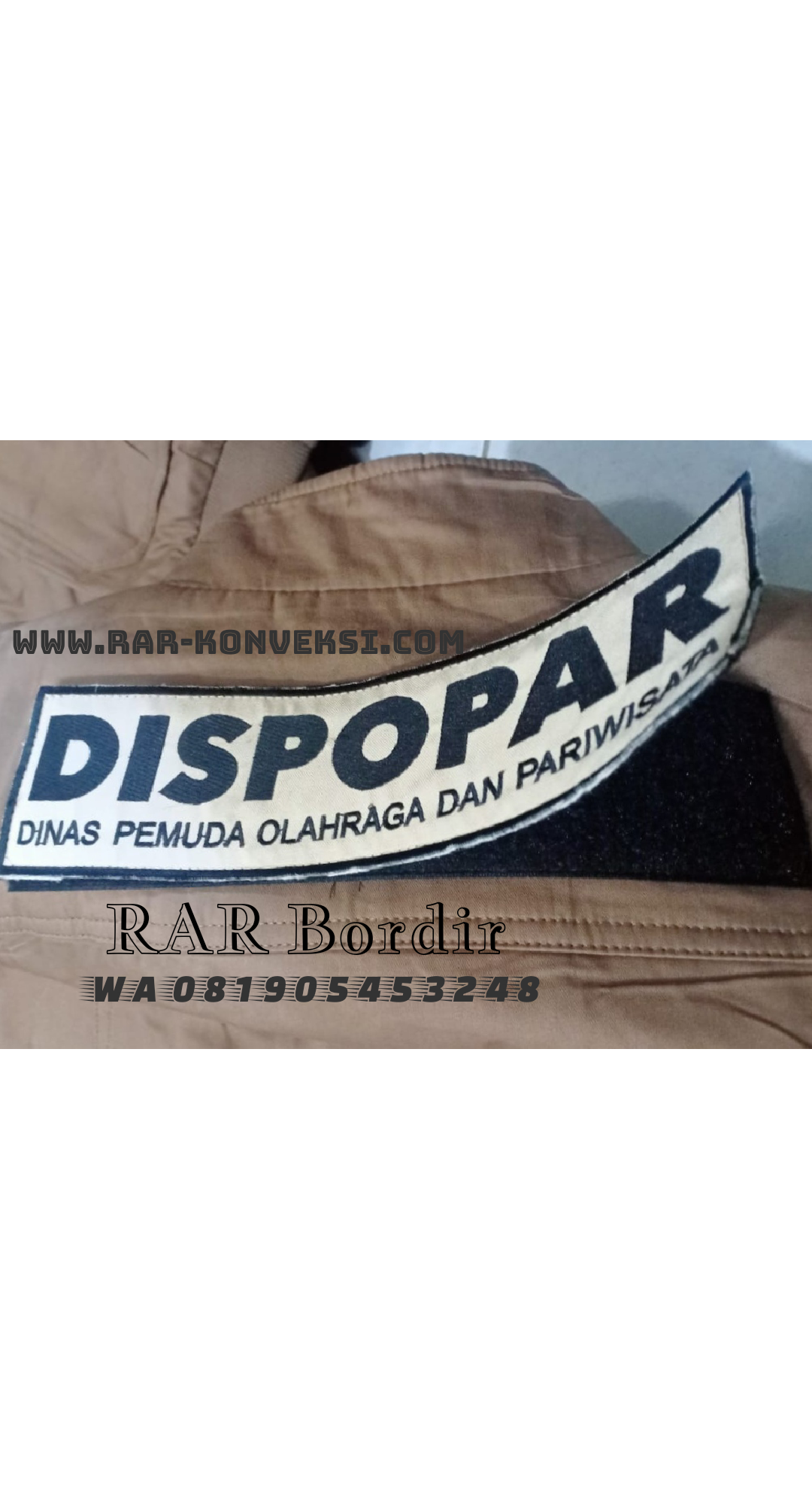 Jasa Bordir perekat velcro Jasa Bordir perekat velcro